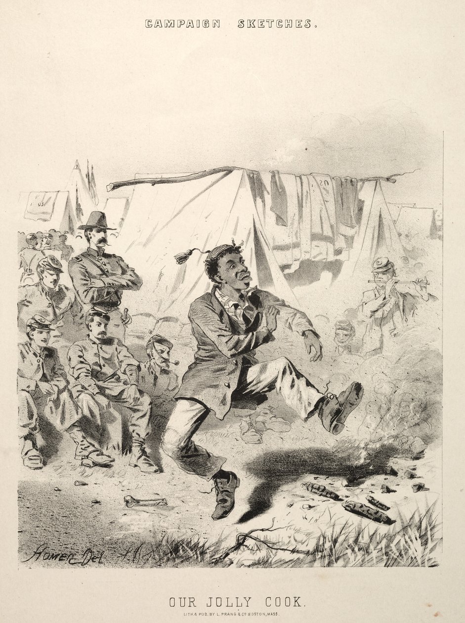 Kampagnenskizzen: Unser fröhlicher Koch, 1863 von Winslow Homer