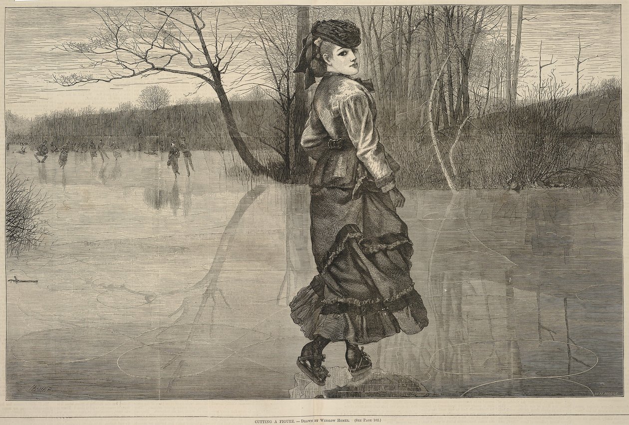 Eine Figur schneiden, aus Every Saturday, 4. Februar 1871 von Winslow Homer