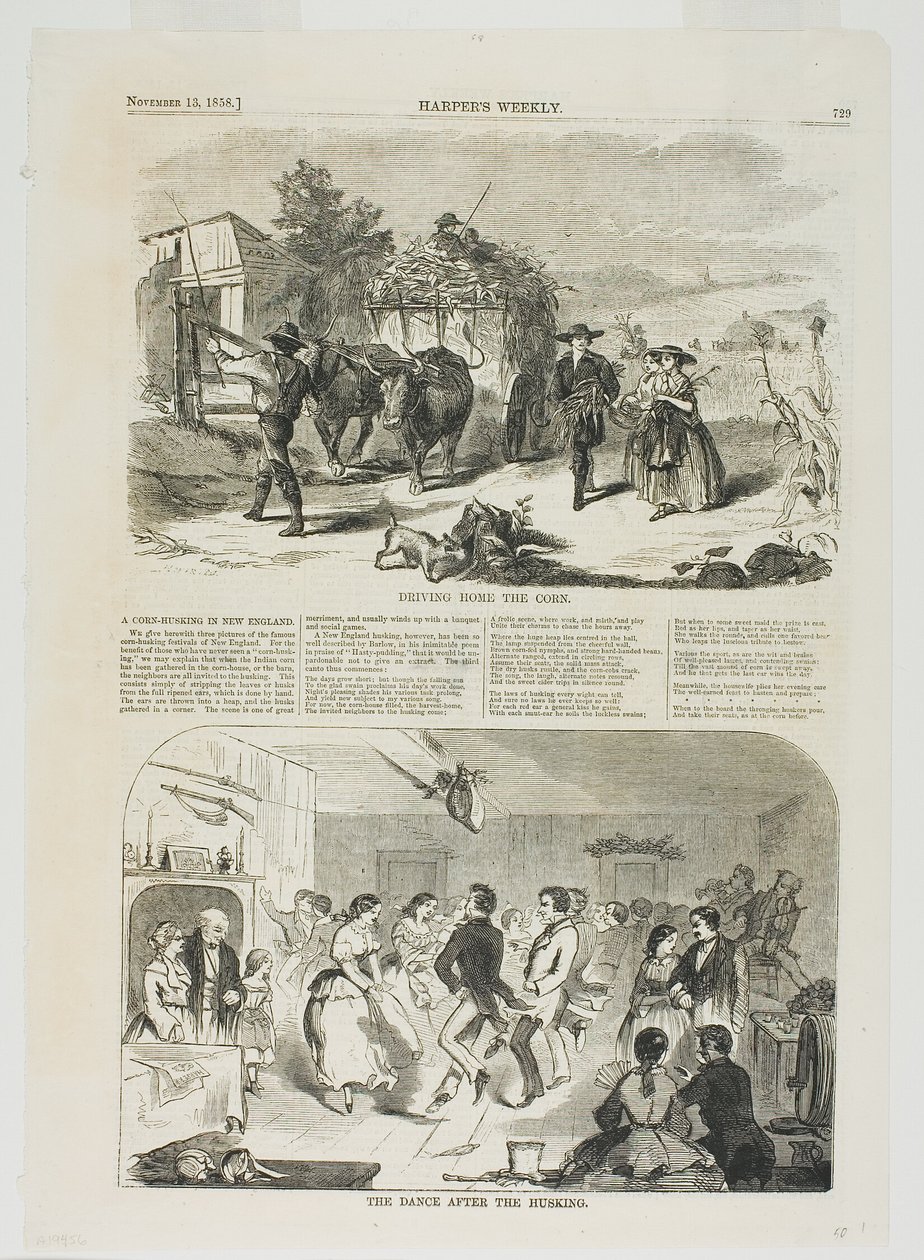 Heimfahrt des Korns und der Tanz nach dem Schälen von Winslow Homer
