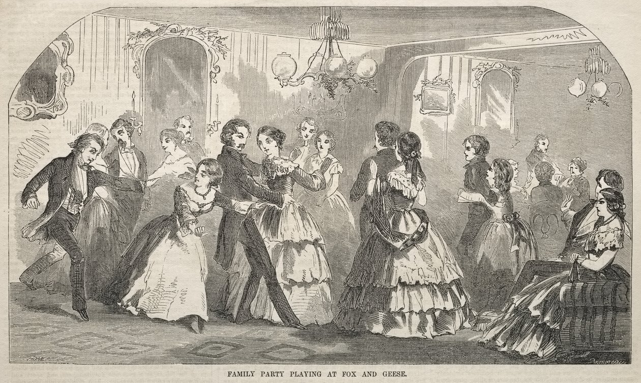 Familienfeier beim Fuchs-und-Gänse-Spiel von Winslow Homer