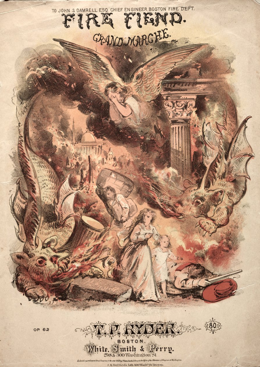 Feuerdämon - Notenblatt-Cover von Winslow Homer