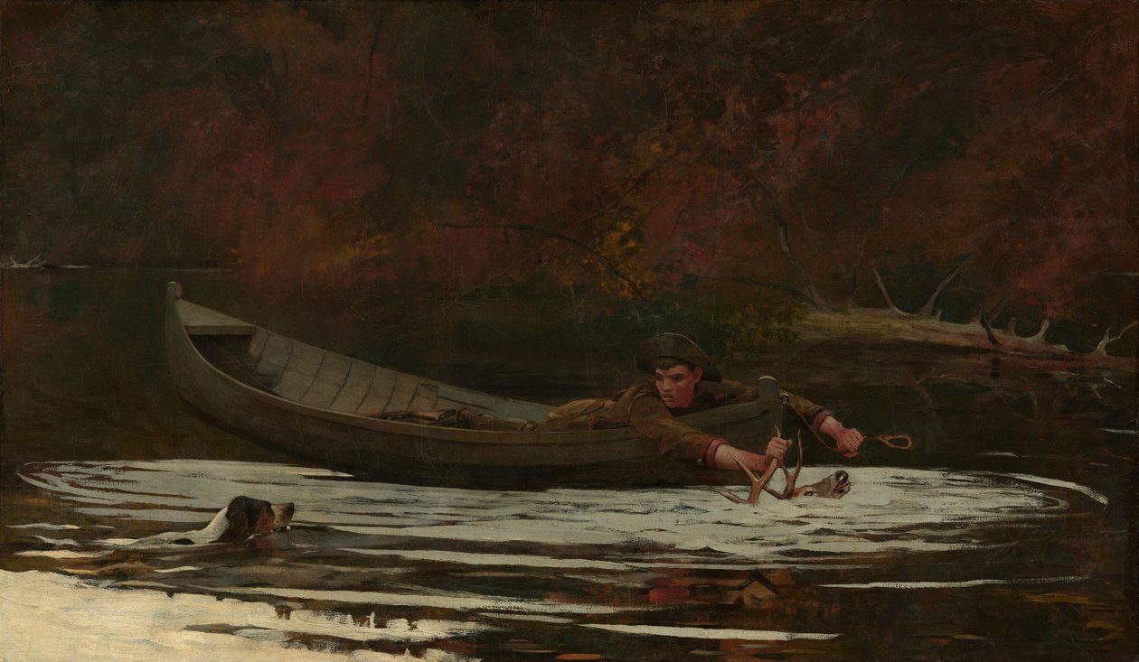 Hund und Jäger von Winslow Homer