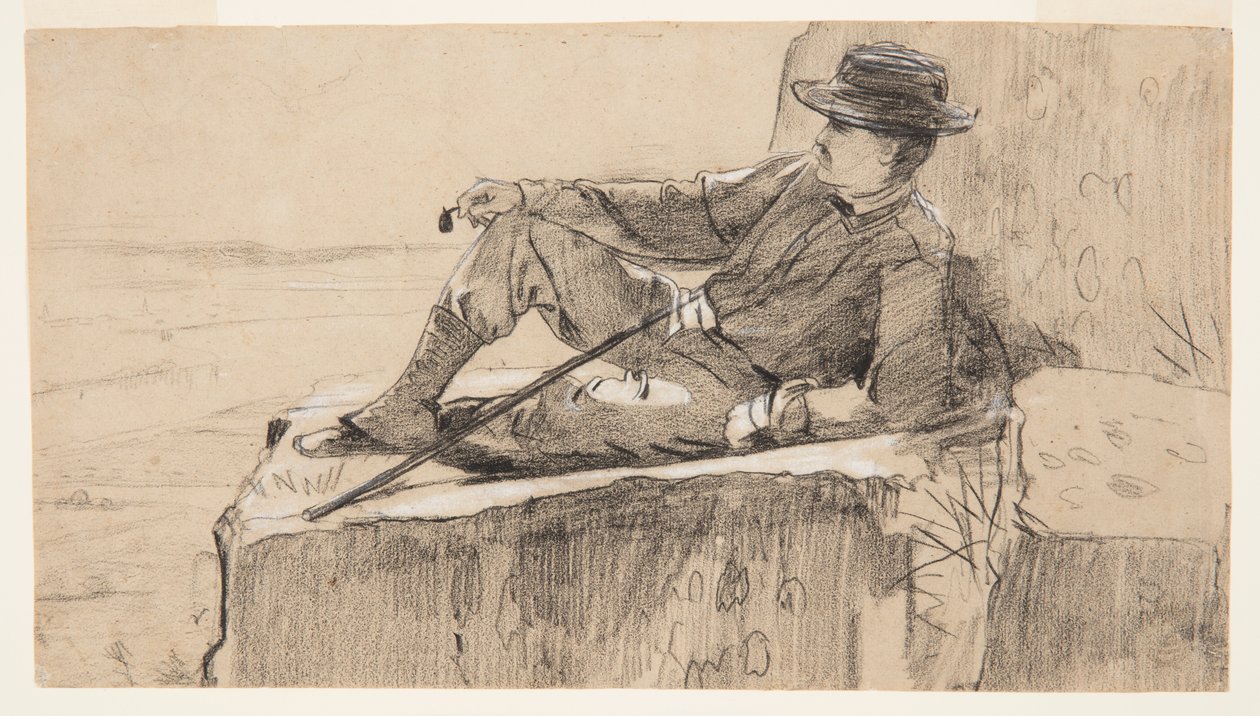 Bergsteiger beim Ausruhen von Winslow Homer