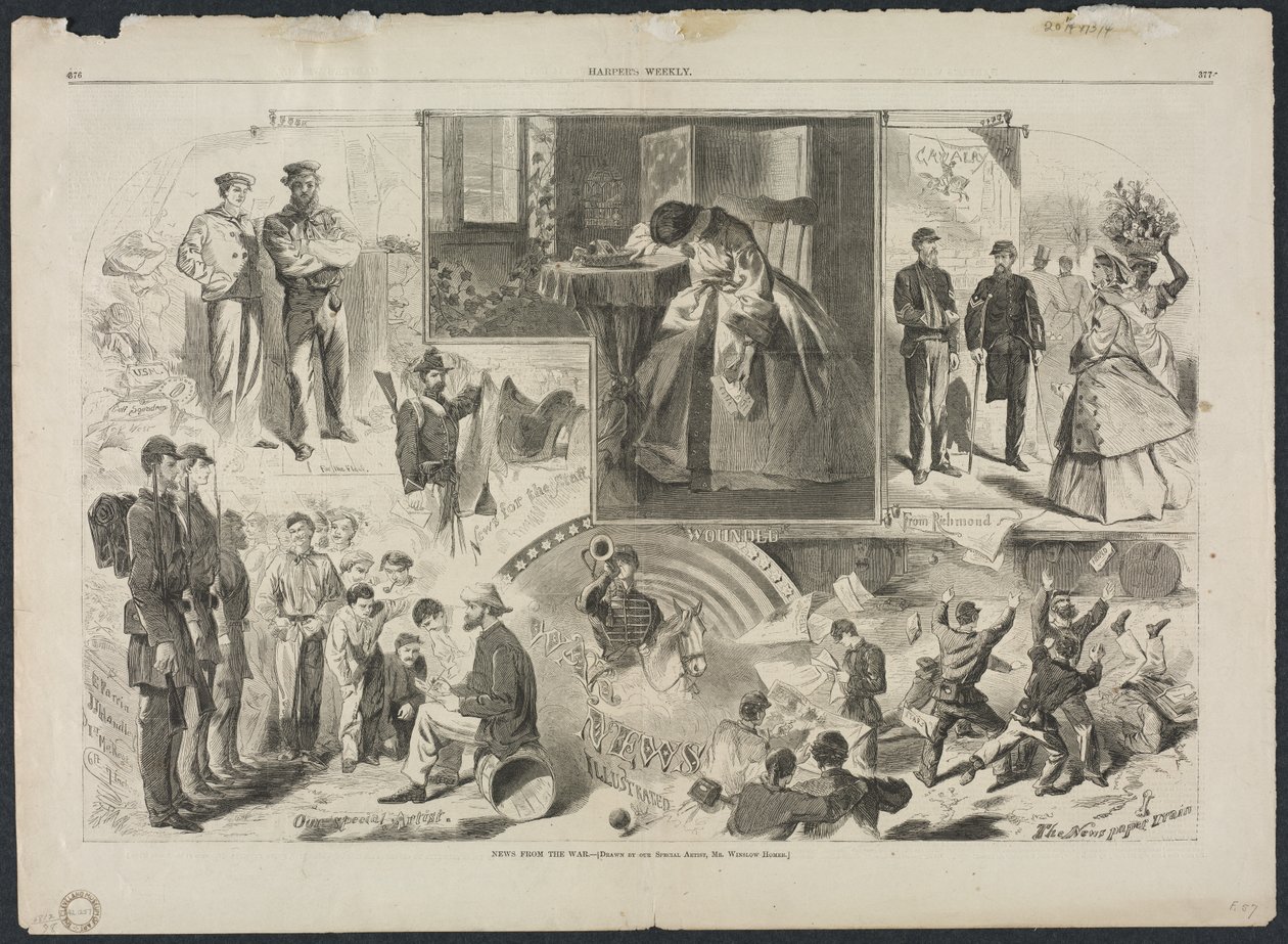 Nachrichten vom Krieg, 1862 von Winslow Homer