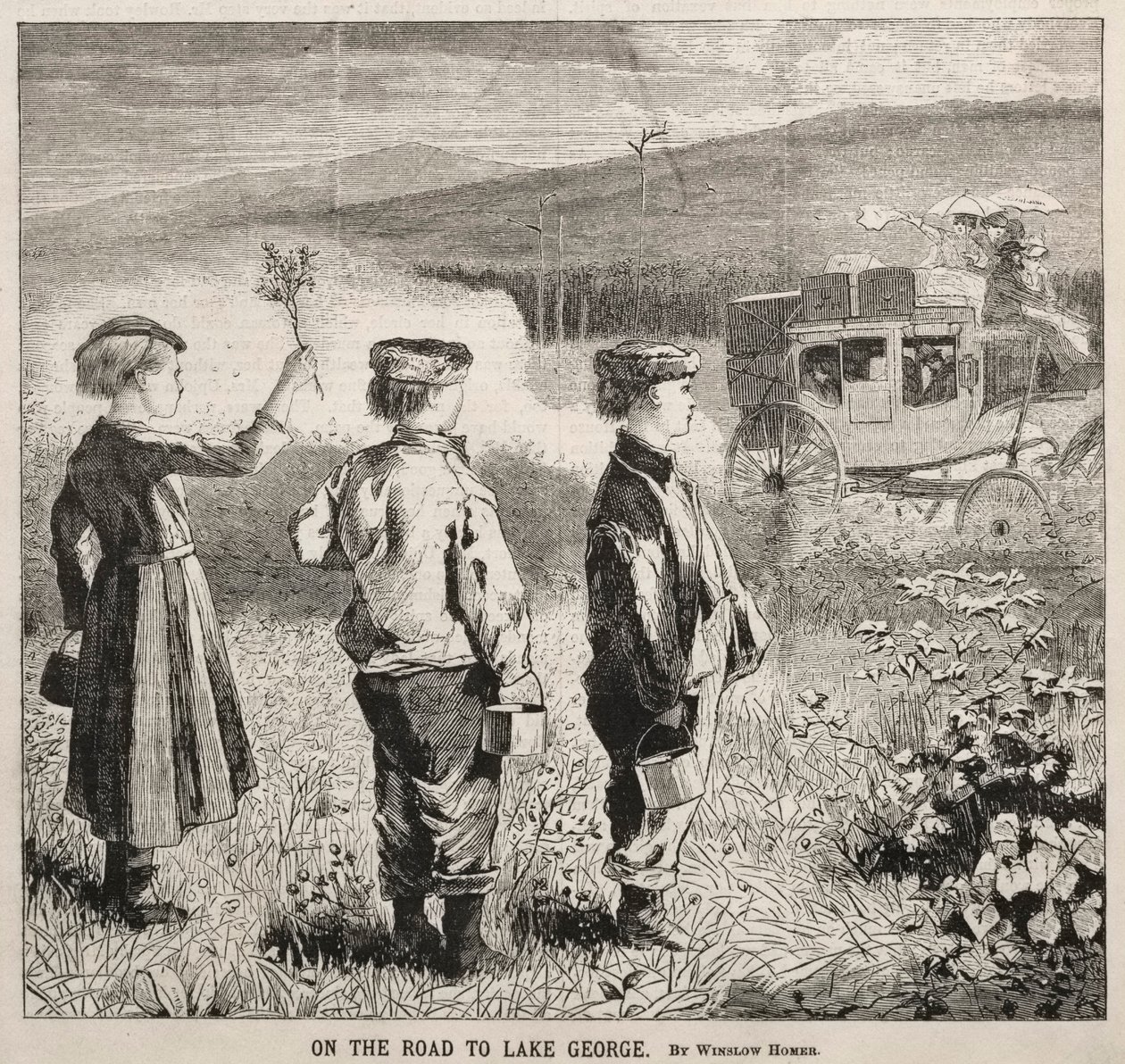 Auf dem Weg zum Lake George, 1869 von Winslow Homer
