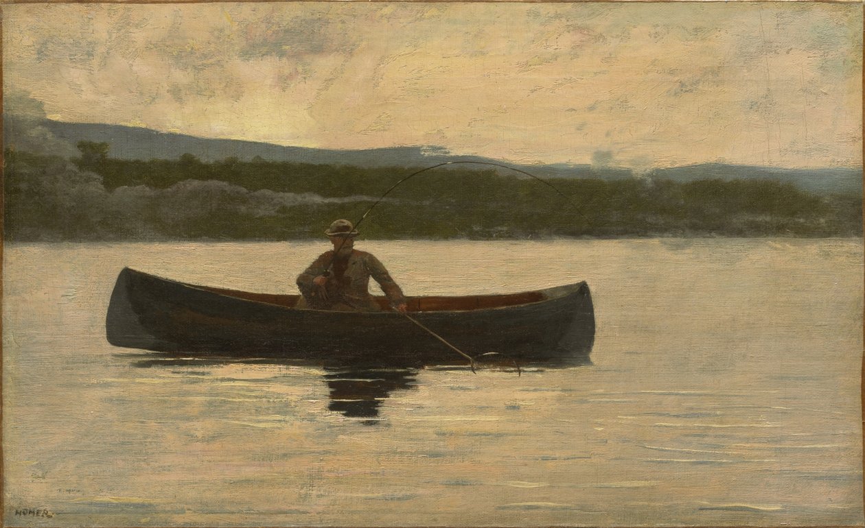 Einen Fisch fangen von Winslow Homer