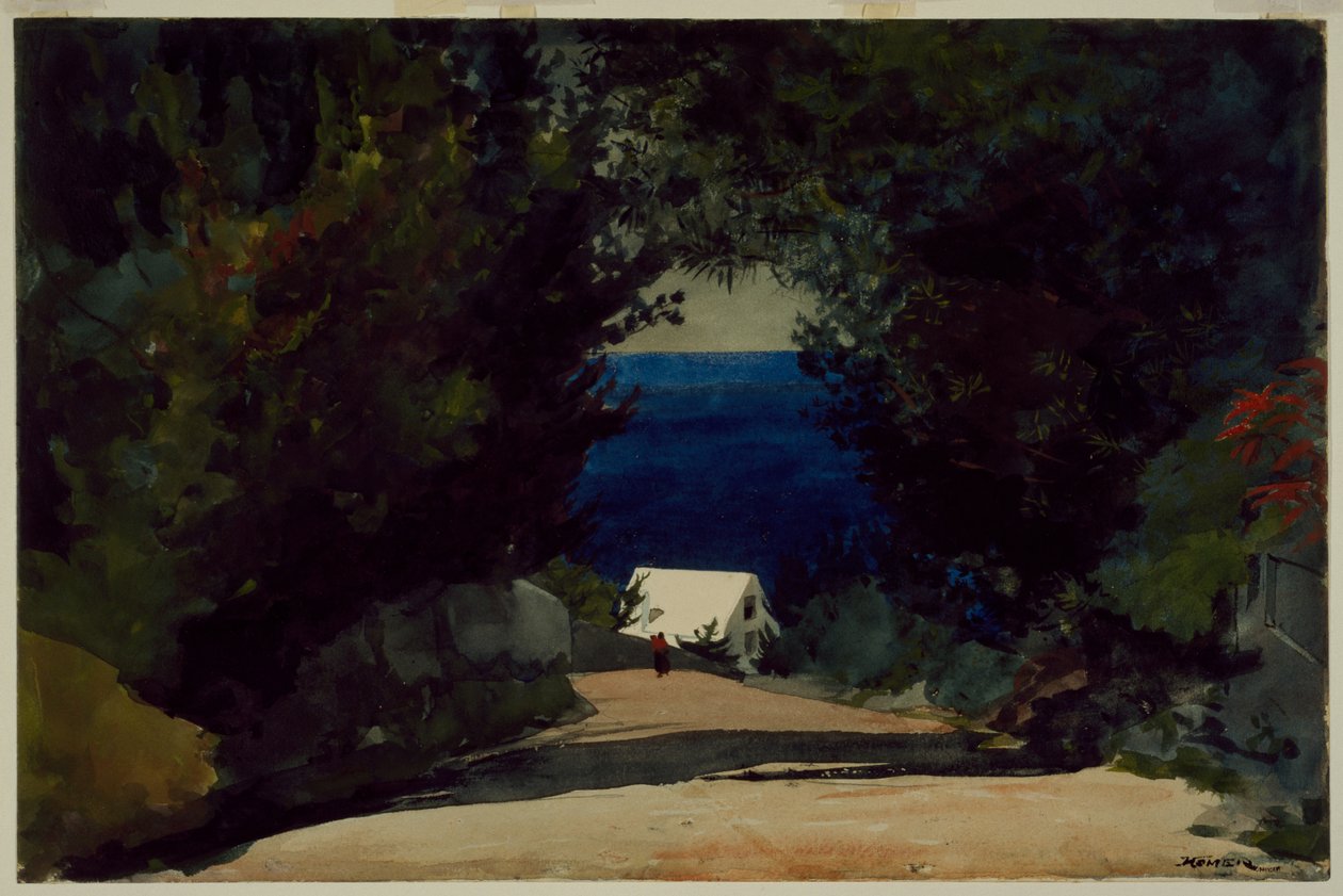 Straße in Bermuda, um 1899-1901 von Winslow Homer