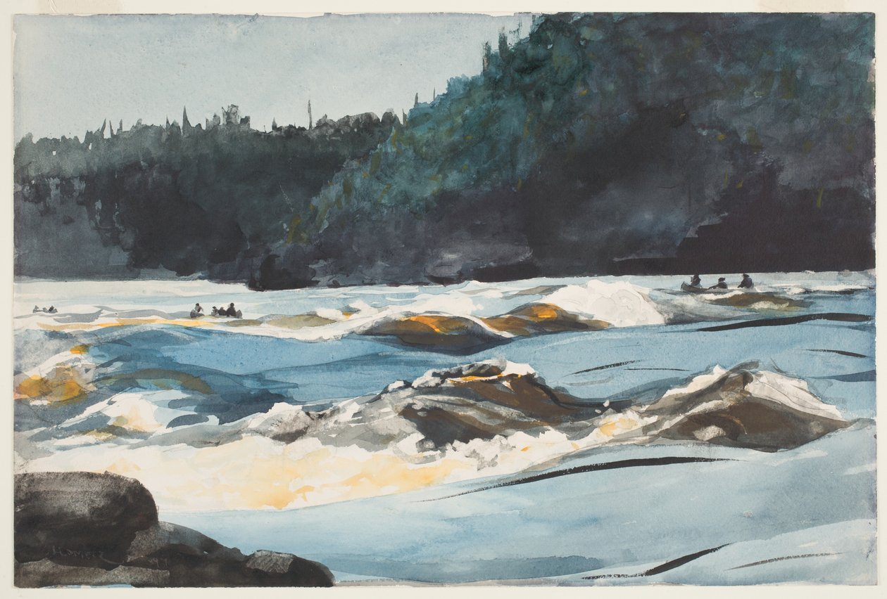 Saguenay-Fluss, untere Stromschnellen von Winslow Homer