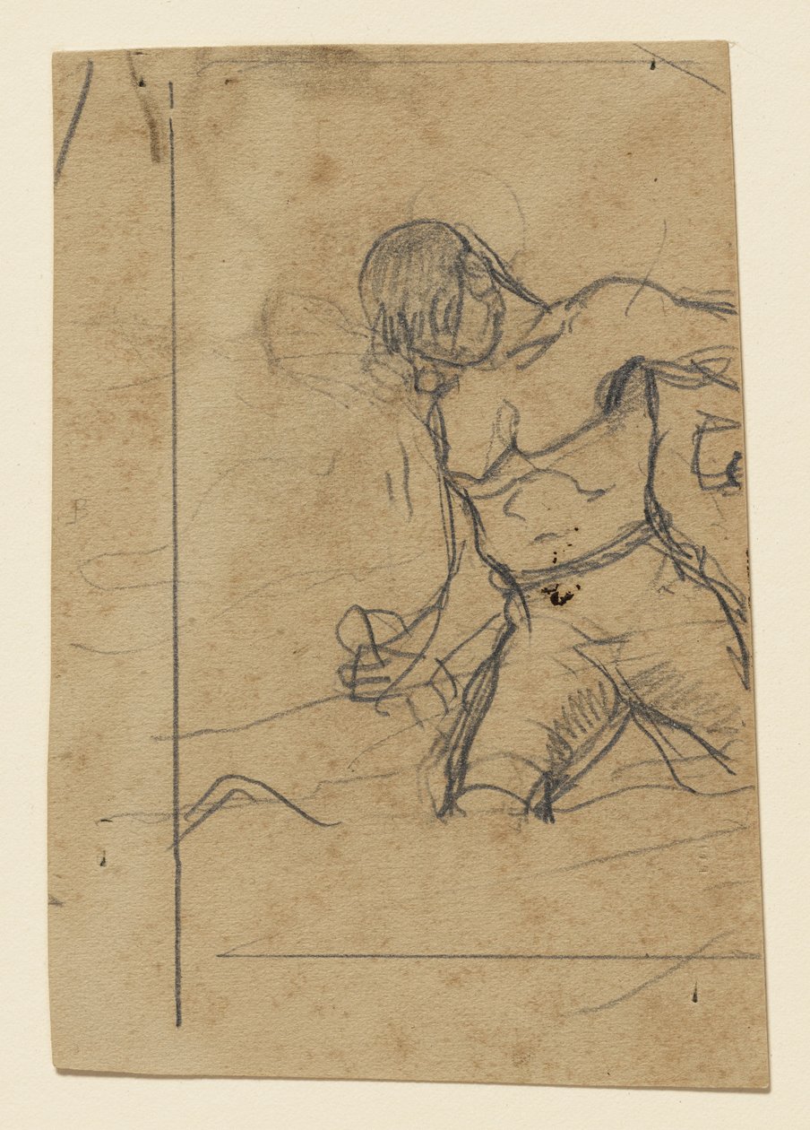 Stehender Mann (Studie für Undertow) von Winslow Homer