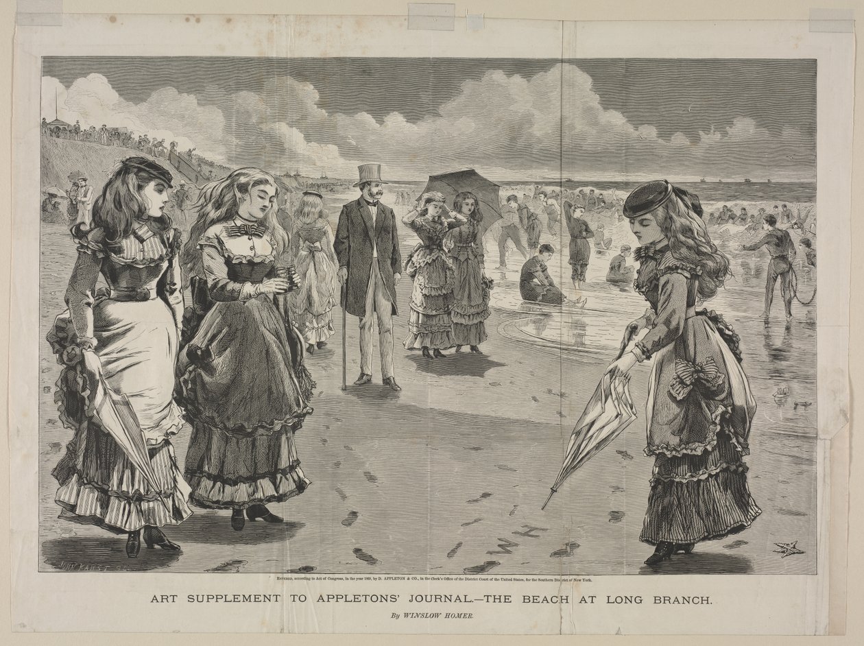 Der Strand von Long Branch von Winslow Homer