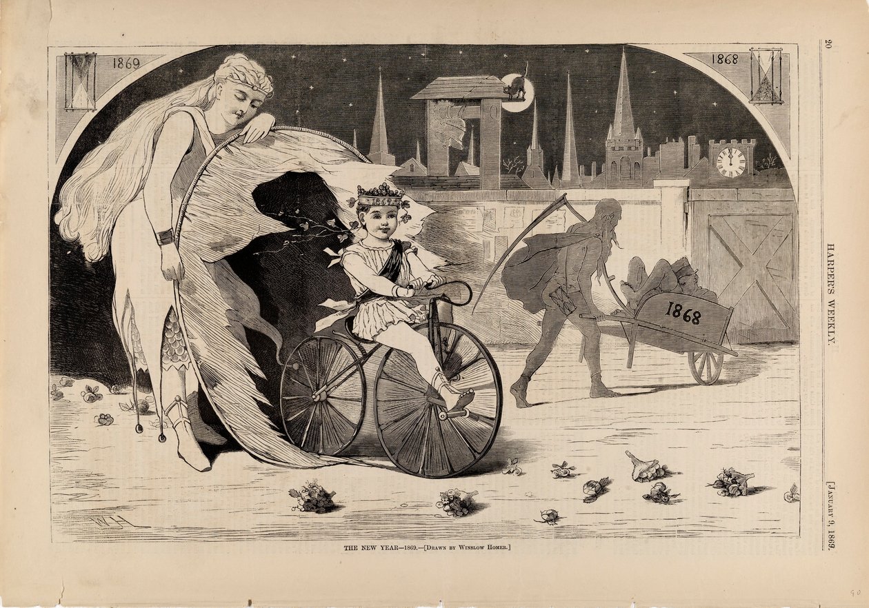 Das neue Jahr--1869, aus Harper