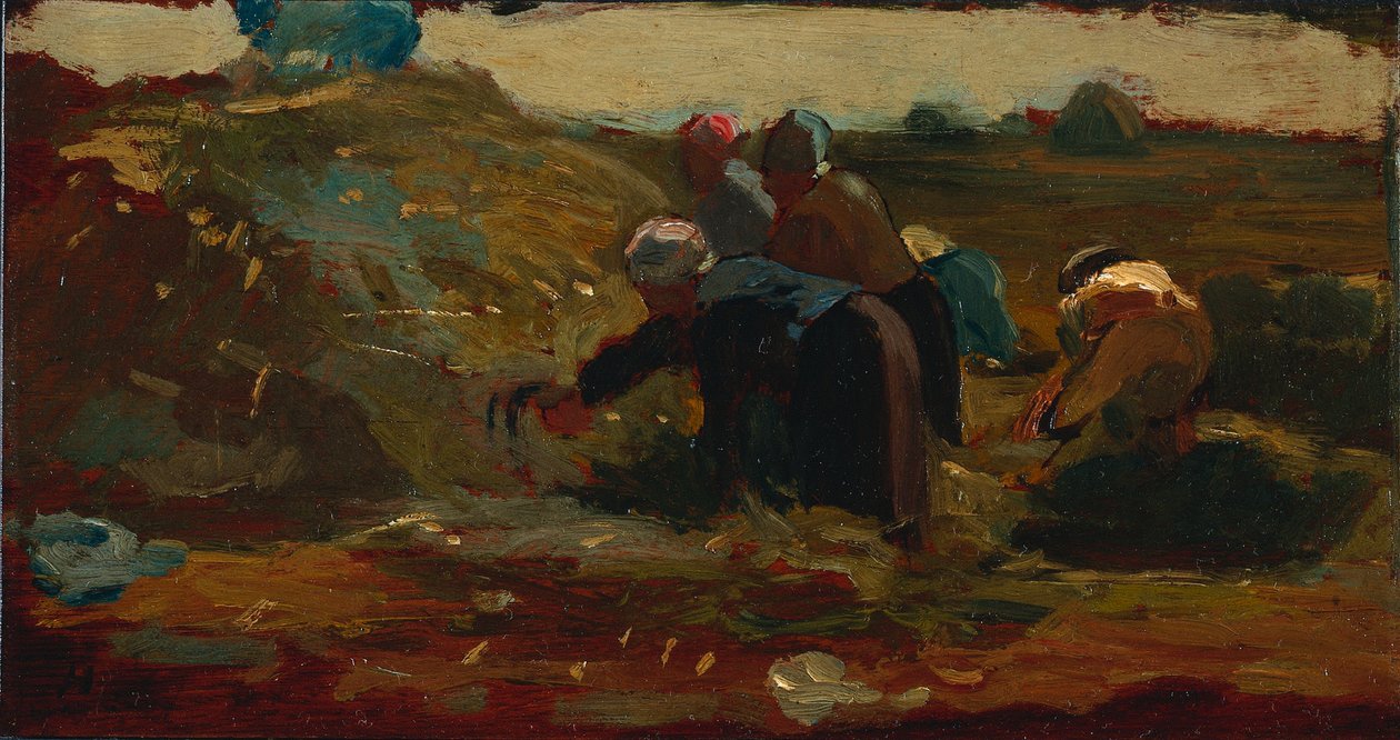 Frauen, die auf einem Feld arbeiten von Winslow Homer