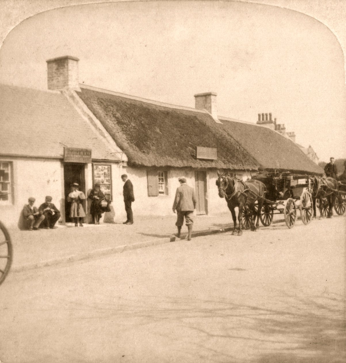 Der Geburtsort von Robert Burns, Ayr, Schottland, 1896 von Works and Sun Sculpture Studios