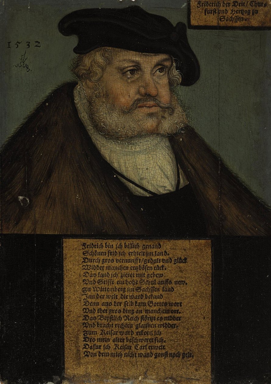 Friedrich III. (1463–1525), der Weise, Kurfürst von Sachsen von workshop of Lucas Cranach the Elder