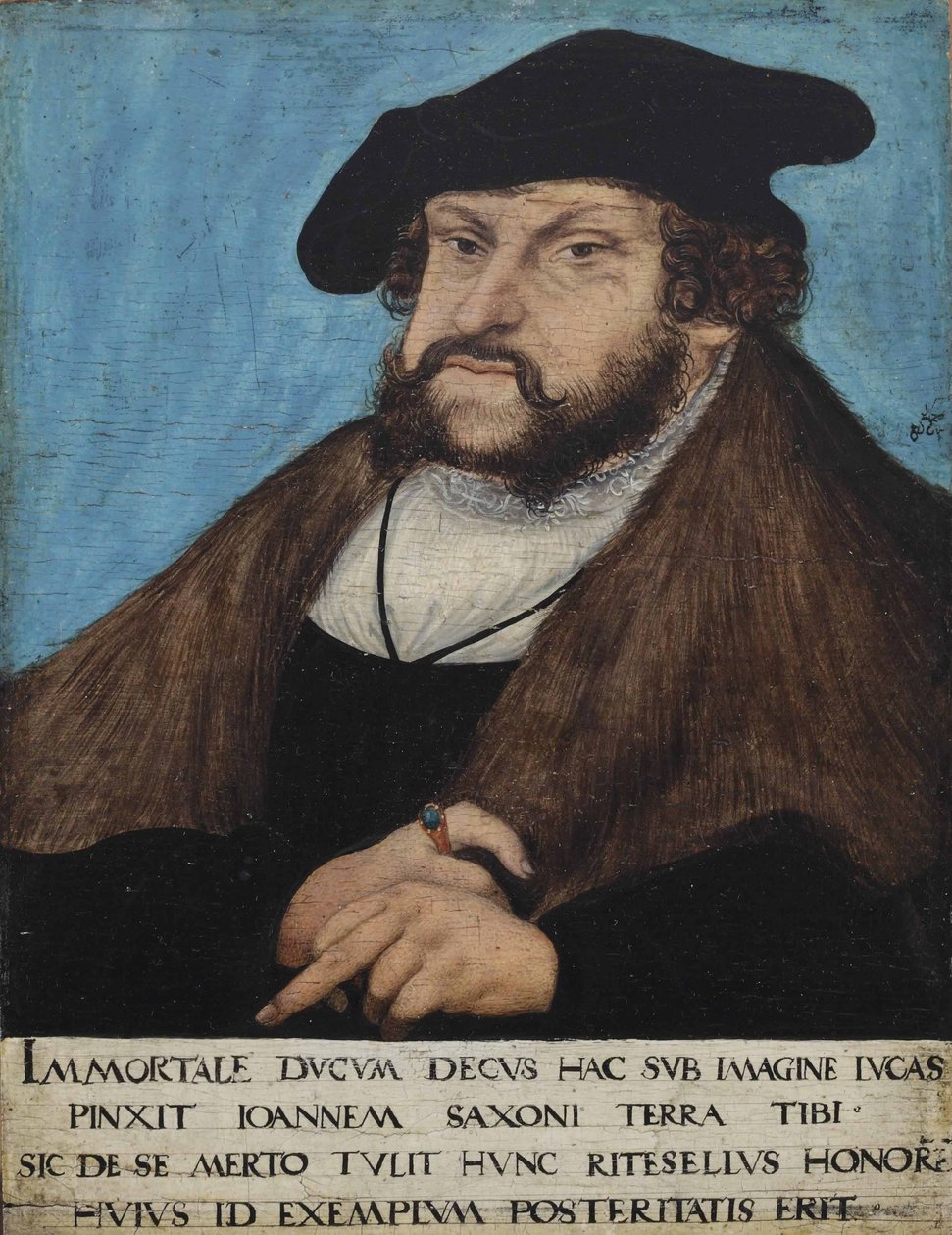 Bildnis Johann der Beständige, Kurfürst von Sachsen von workshop of Lucas Cranach the Elder
