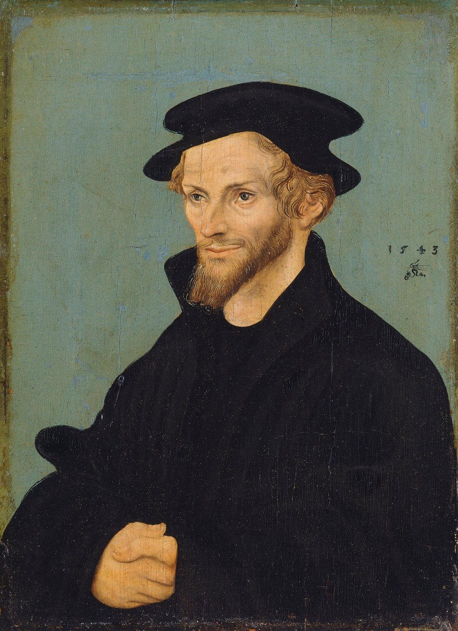 Bildnis Philipp Melanchthons von workshop of Lucas Cranach the Elder