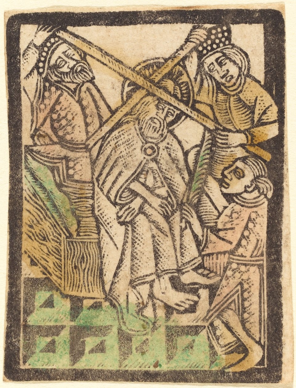 Christus mit der Dornenkrone von Workshop of Master of the Aachen Madonna