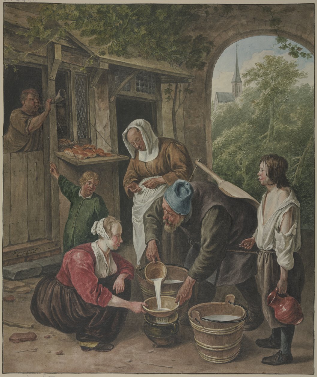 Die Milchverkäuferin von Wybrand Hendriks