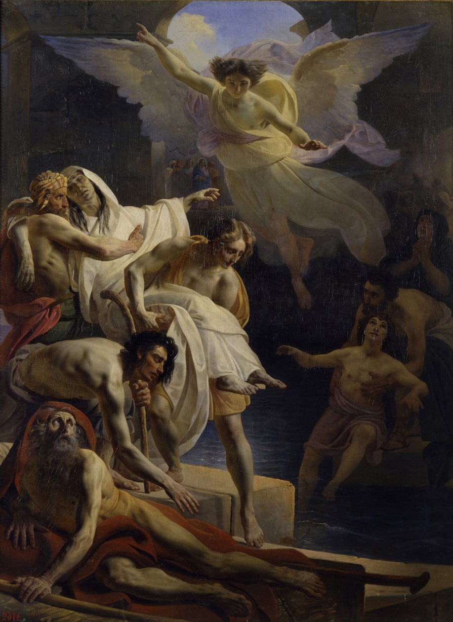 Die Heilung am Teich von Siloah, 1845 von Yakov Fyodorovich Kapkov