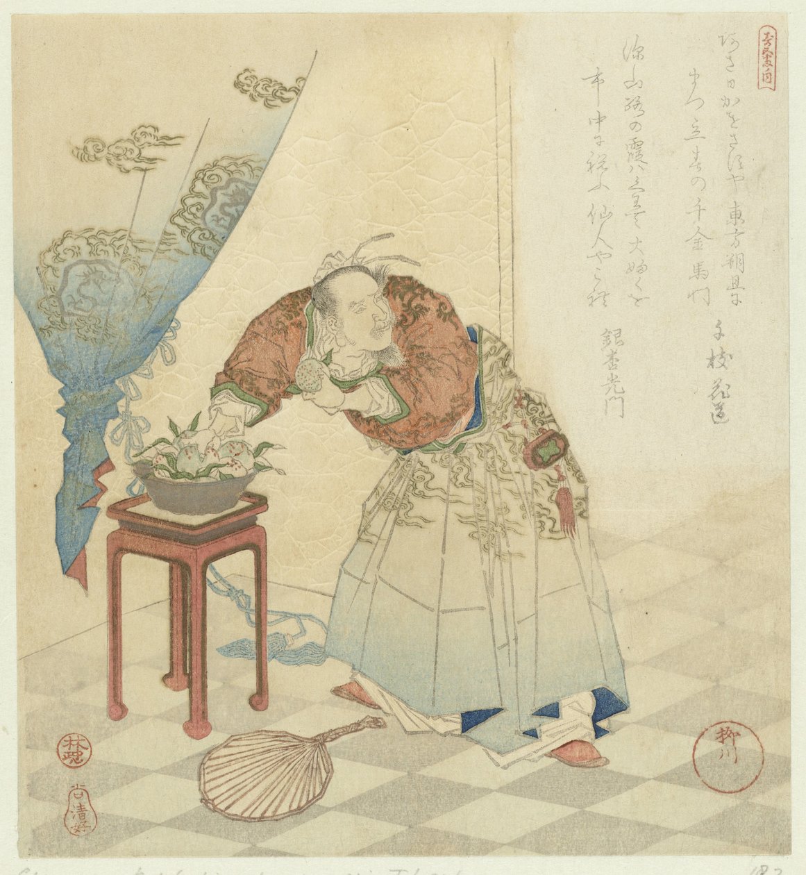 Tôbôsaku stiehlt Unsterblichkeits-Pfirsiche von Yanagawa Shigenobu (I)