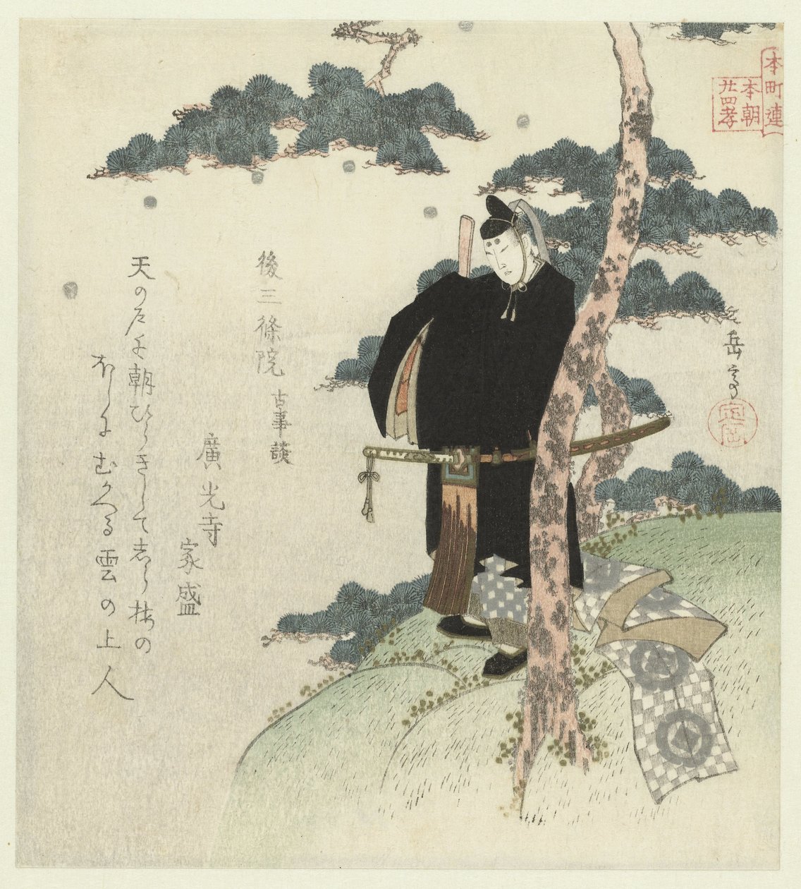 Vierundzwanzig japanische Beispiele für kindliche Pietät für die Honchôren von Yashima Gakutei