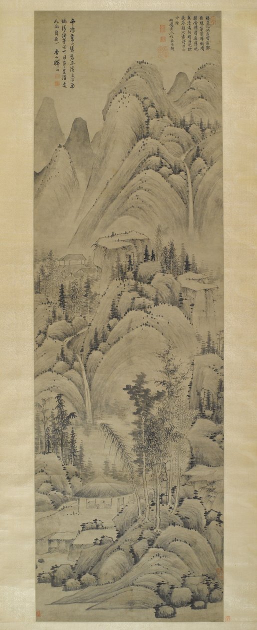 Landschaft, Hängende Schriftrolle, Ming-Dynastie von Yun Hsiang Yun Hsiang