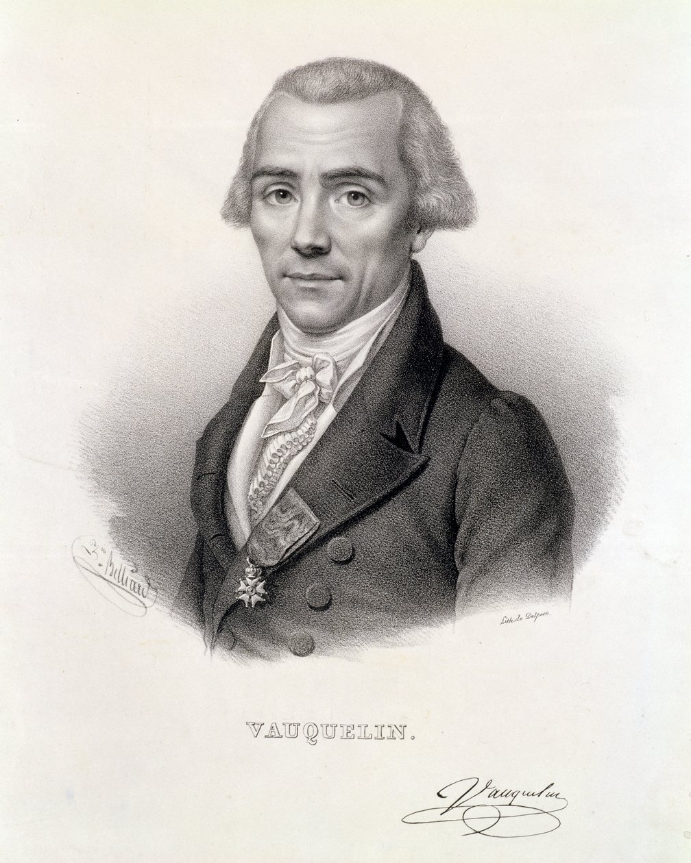 Louis Nicolas Vauquelin (1763-1829) graviert von Delpech von Z. Belliari