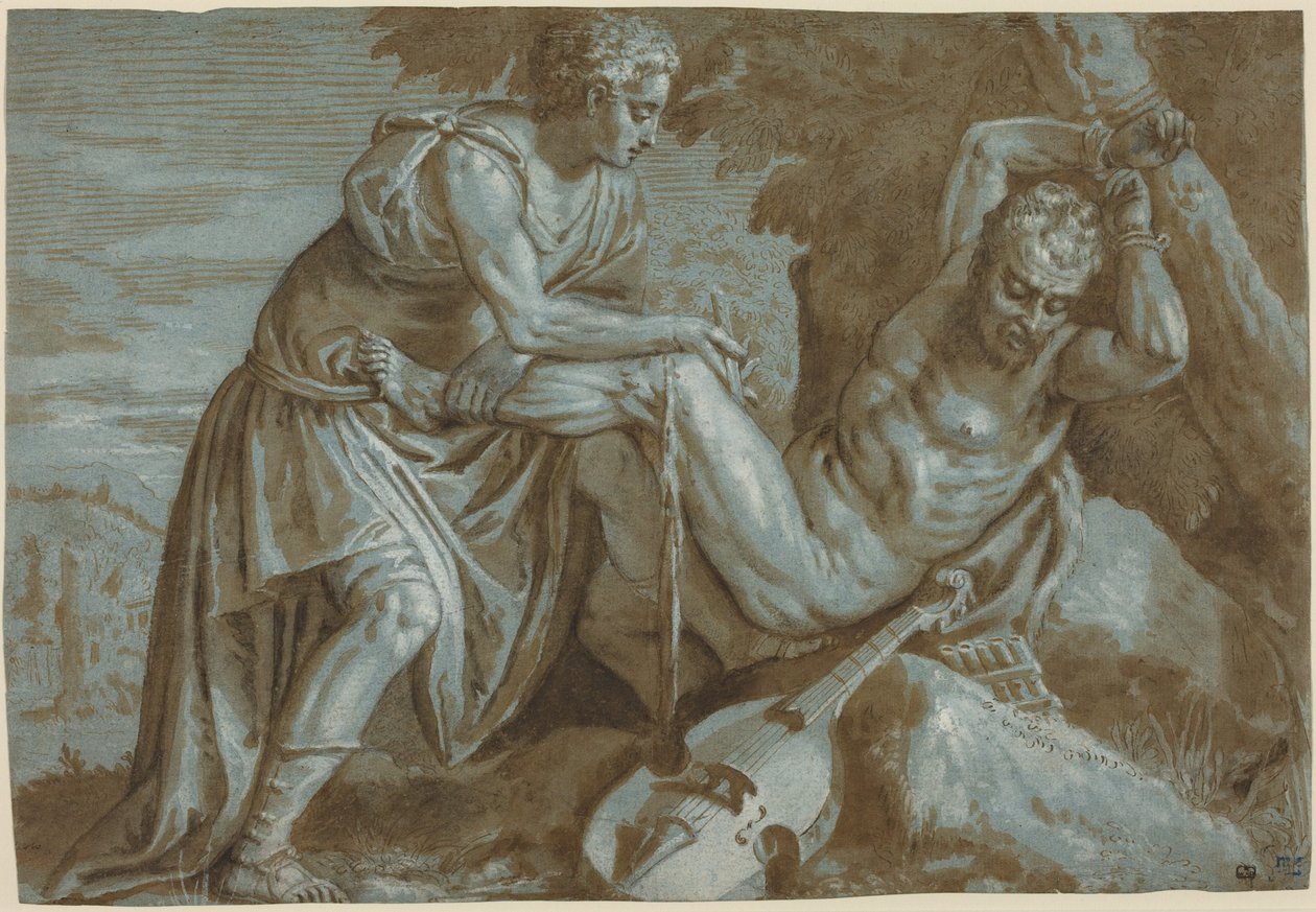 Apollo und Marsyas, ca. 1600 von Zenon Veronese
