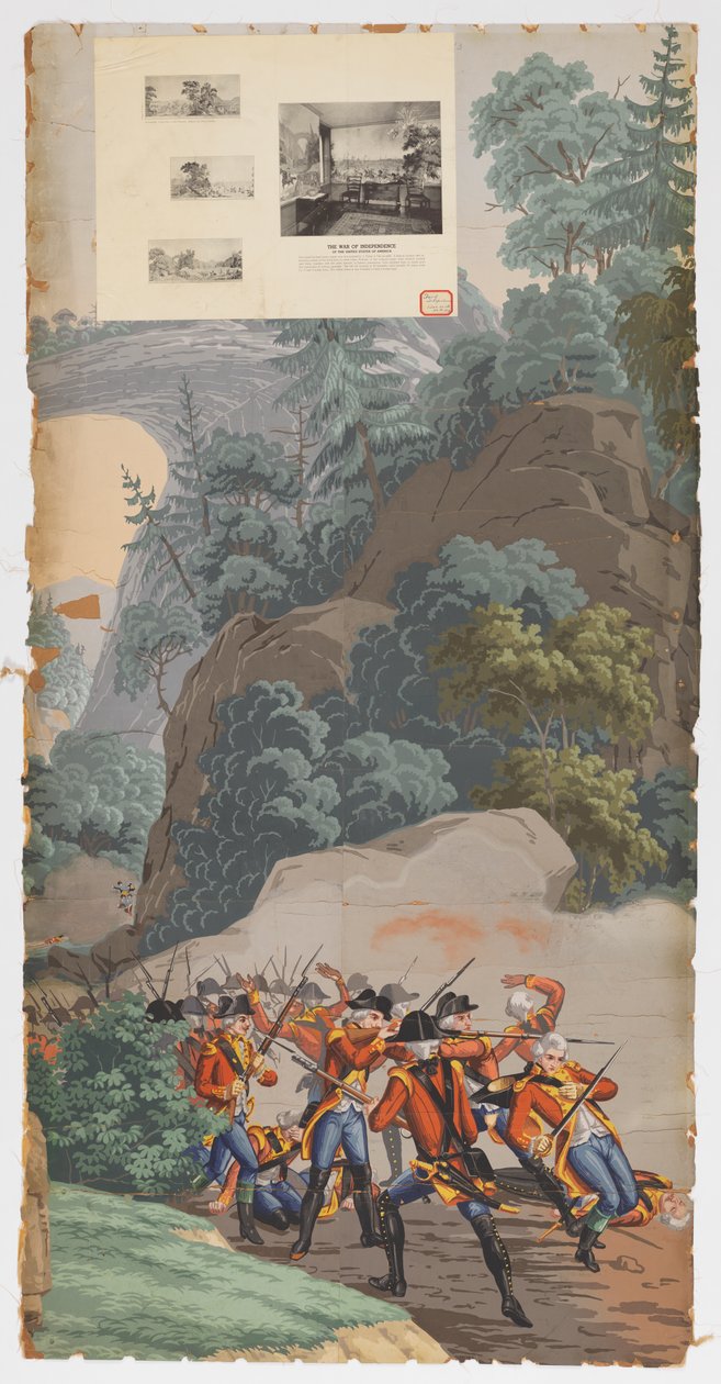 Ansichten des Amerikanischen Unabhängigkeitskrieges von Zuber and Cie, Rixheim, Alsace