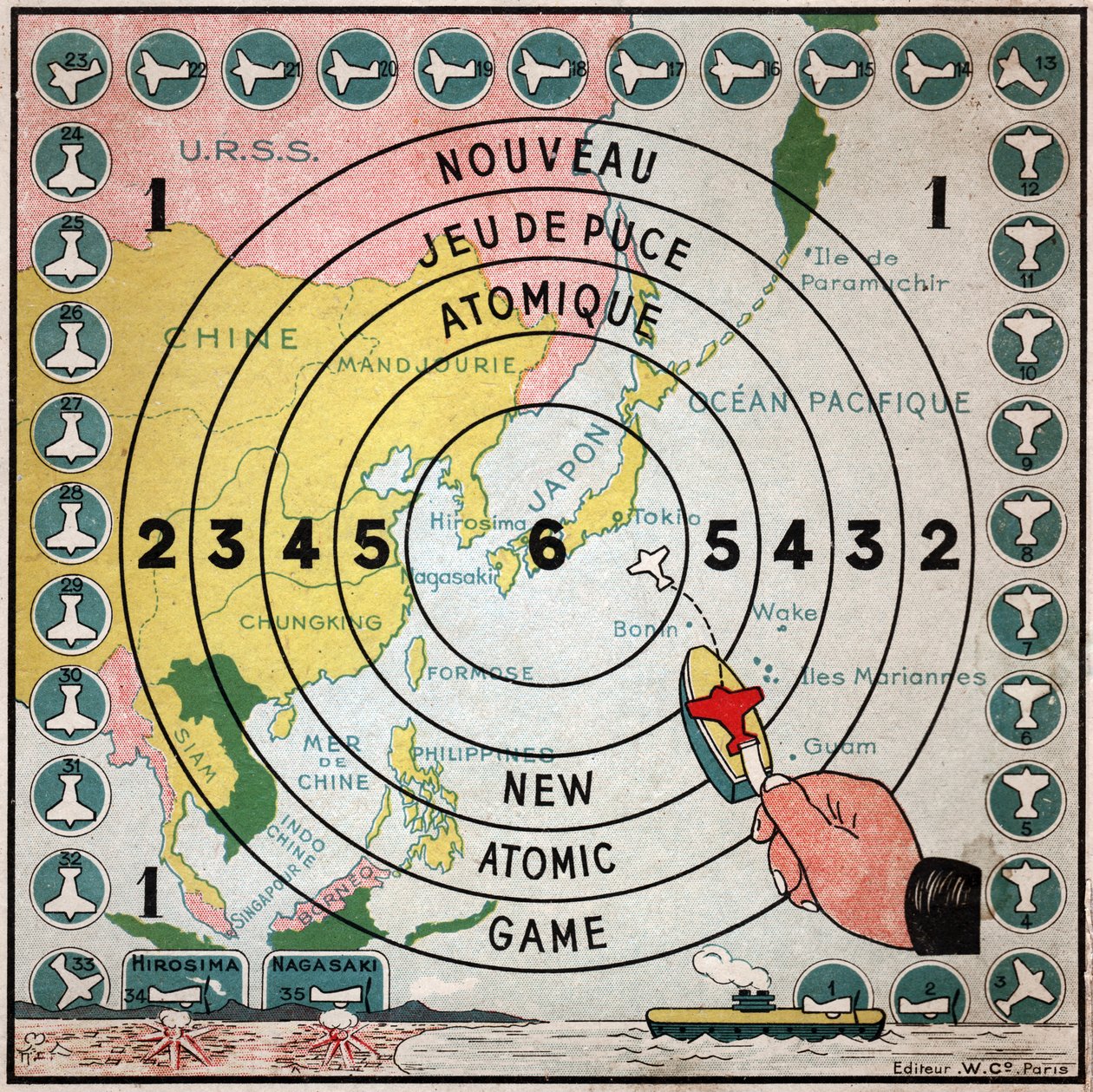 Atombombe auf Hiroshima und Nagasaki von Ferdinand Georg Waldmuller
