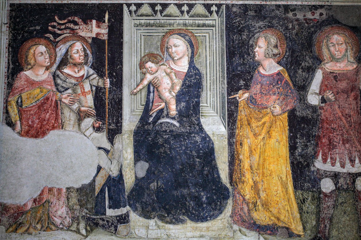 Fresko der Kapelle Giusti in der Kirche Sant