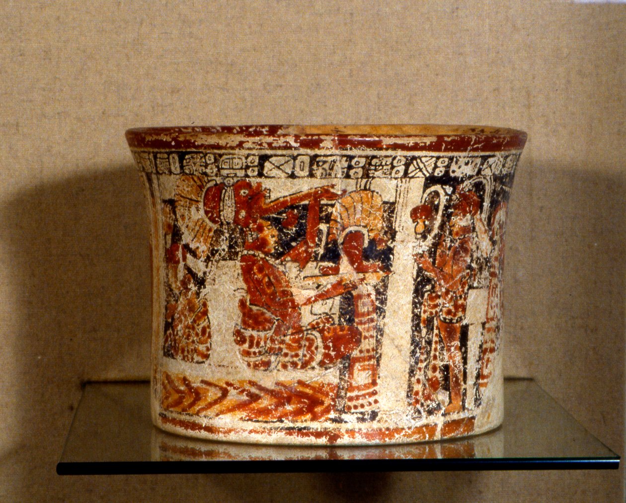Bestattungsschiff aus Calakmul, Spätklassische Periode (600-900 n. Chr.) (Keramik) von Hippolyte Lalaise Devéria