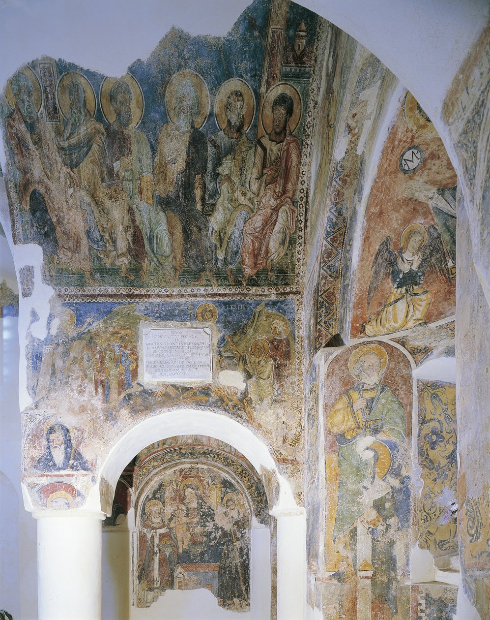 Ansicht eines Wandgemäldes, Kirche St. Peter, Otranto, Salento, Apulien, Italien von Georg Carl Heinrich Dollmann