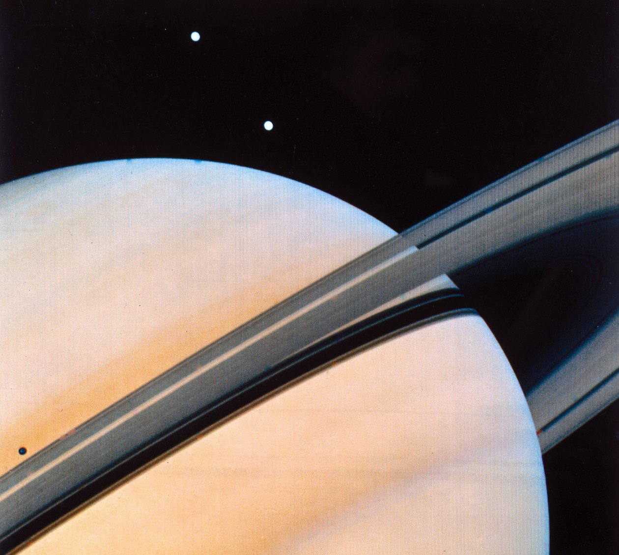 Saturn und seine Ringe von Frederick (attr. to) Barnard