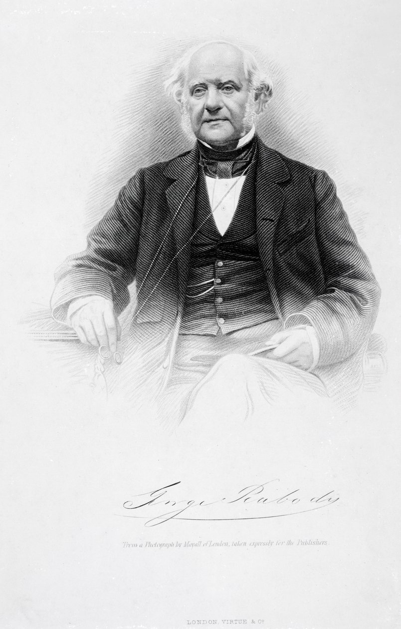 George Peabody, ca. 1850er von John Jabez Edwin Paisley Mayall