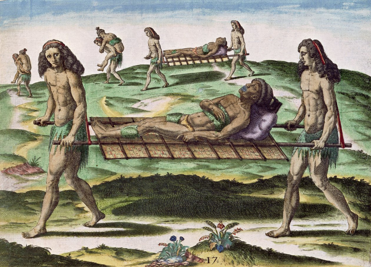 Hermaphroditen transportieren die Verletzten, aus 