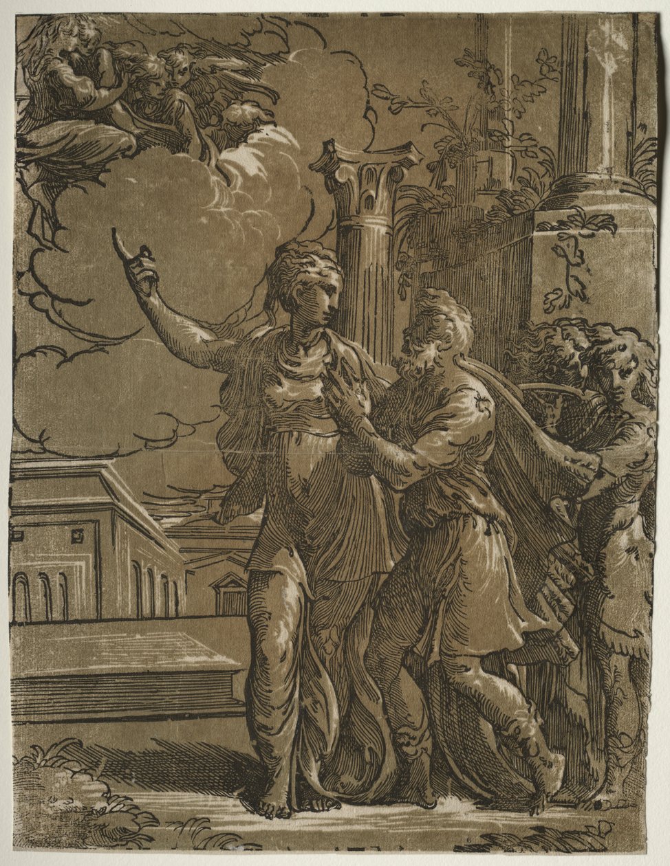 Die Tiburtinische Sibylle und Kaiser Augustus von after Parmigianino