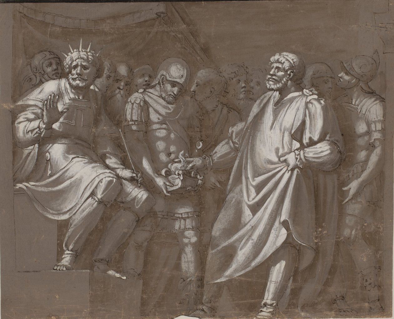 Mucius Scaevola vor Porsenna von after Polidoro da Caravaggio