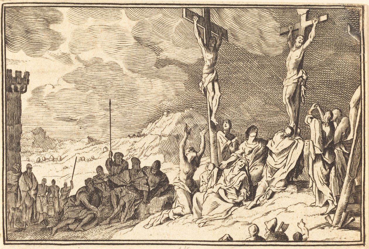 Christus stirbt am Kreuz von after Sébastien Le Clerc I