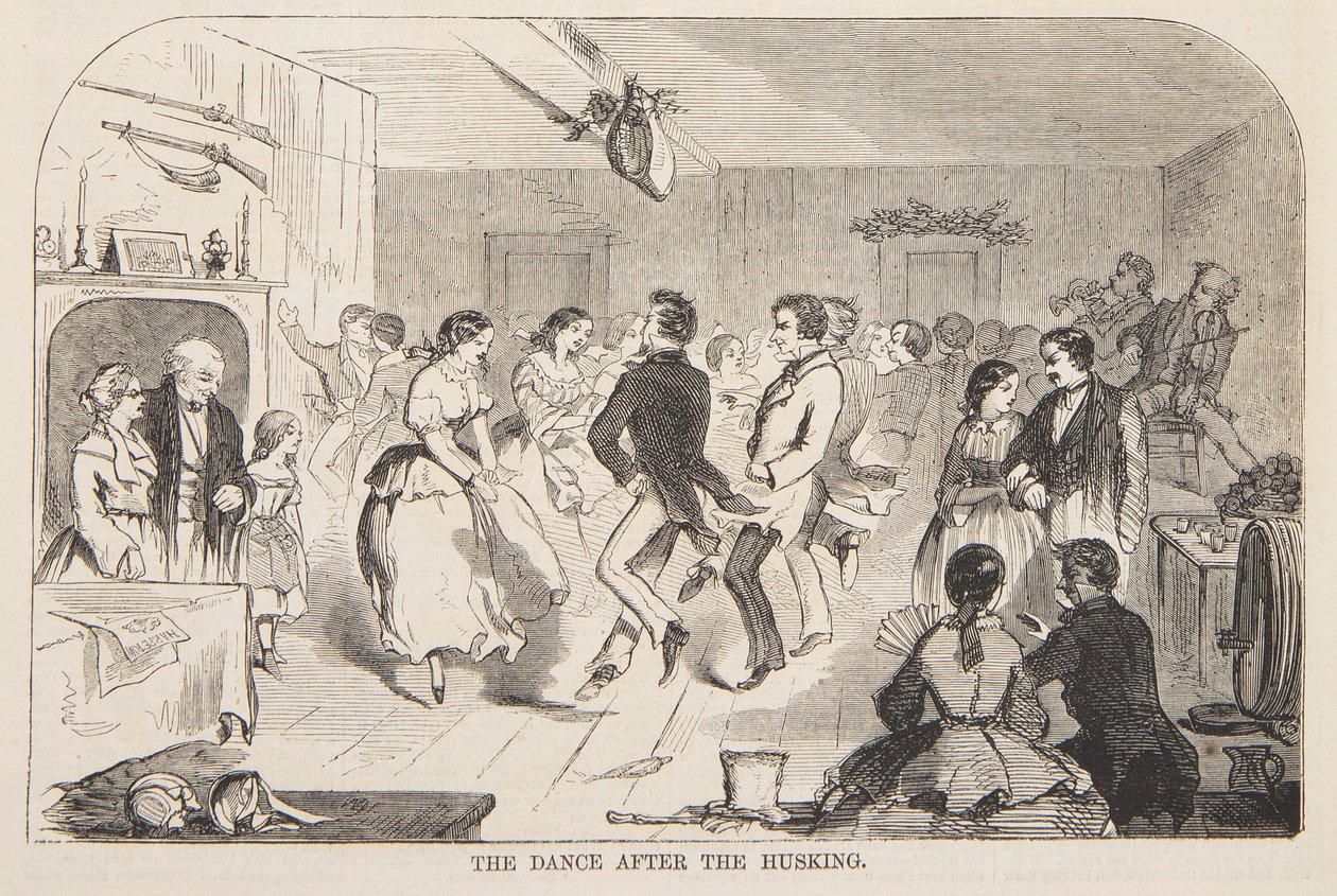Der Tanz nach dem Entspelzen von Winslow Homer