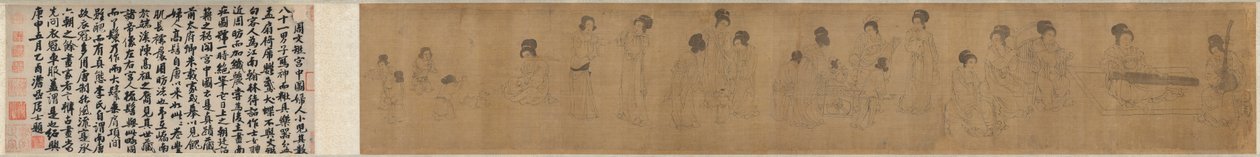 Im Palast von after a work attributed to Zhou Wenju