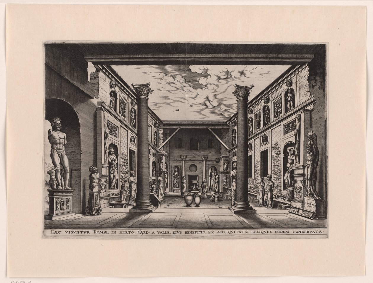 Skulpturengarten im Palazzo Valle, Capranica von anonymous (attributed to)
