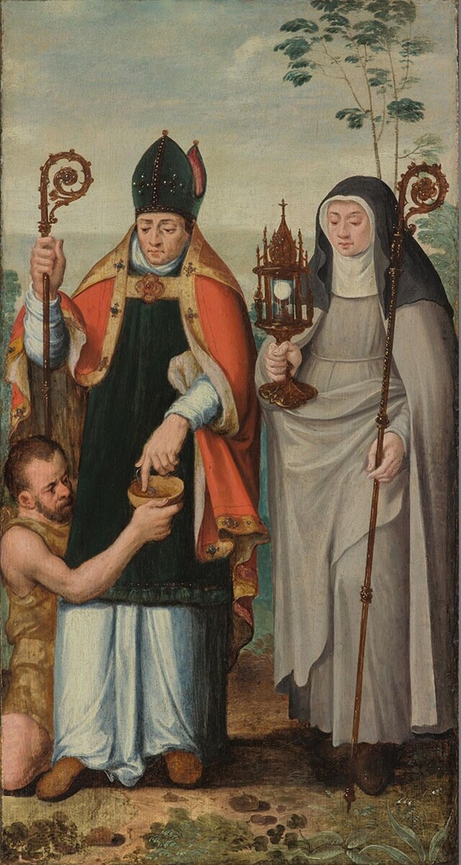 Die heilige Klara und der heilige Martin von Tours von anonymous 