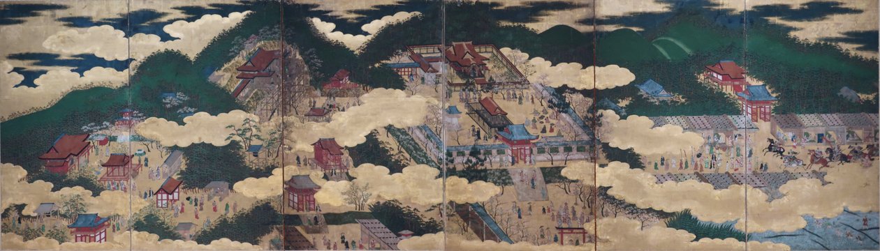 Tempel im östlichen Kyoto, ca. 1600, Japan, Momoyama-Periode von Anonymous
