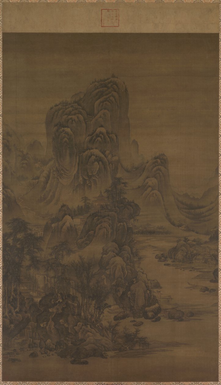 Landschaft im Stil von Juran von attributed to Liu Du