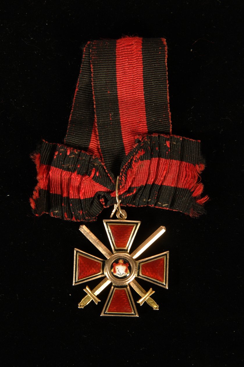 Band und Abzeichen des Ordens des Heiligen Wladimir, vierte Klasse, 19. Jahrhundert von decorations and medals Orders