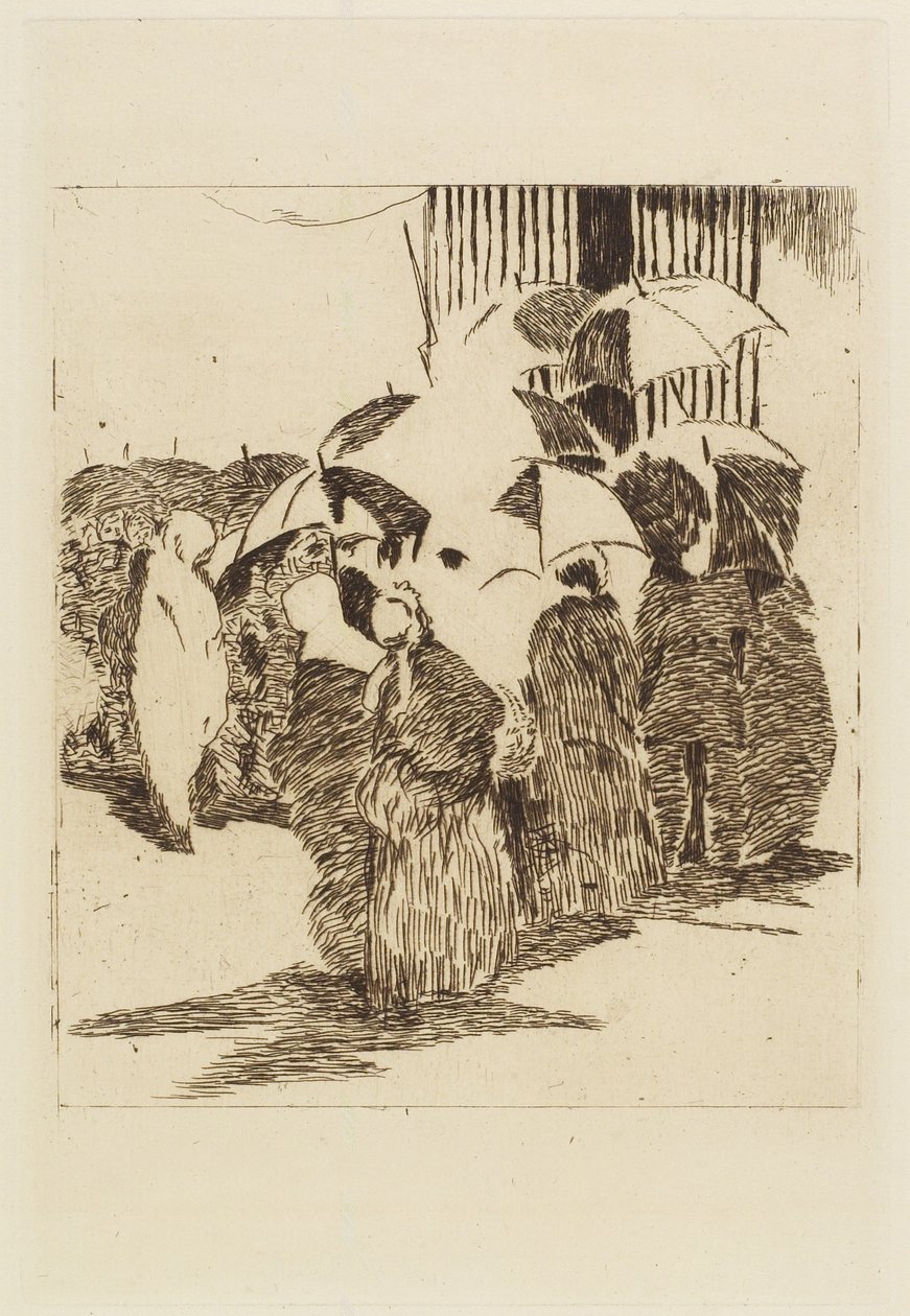 Schlange vor dem Metzgerladen, 1870 von Édouard Manet