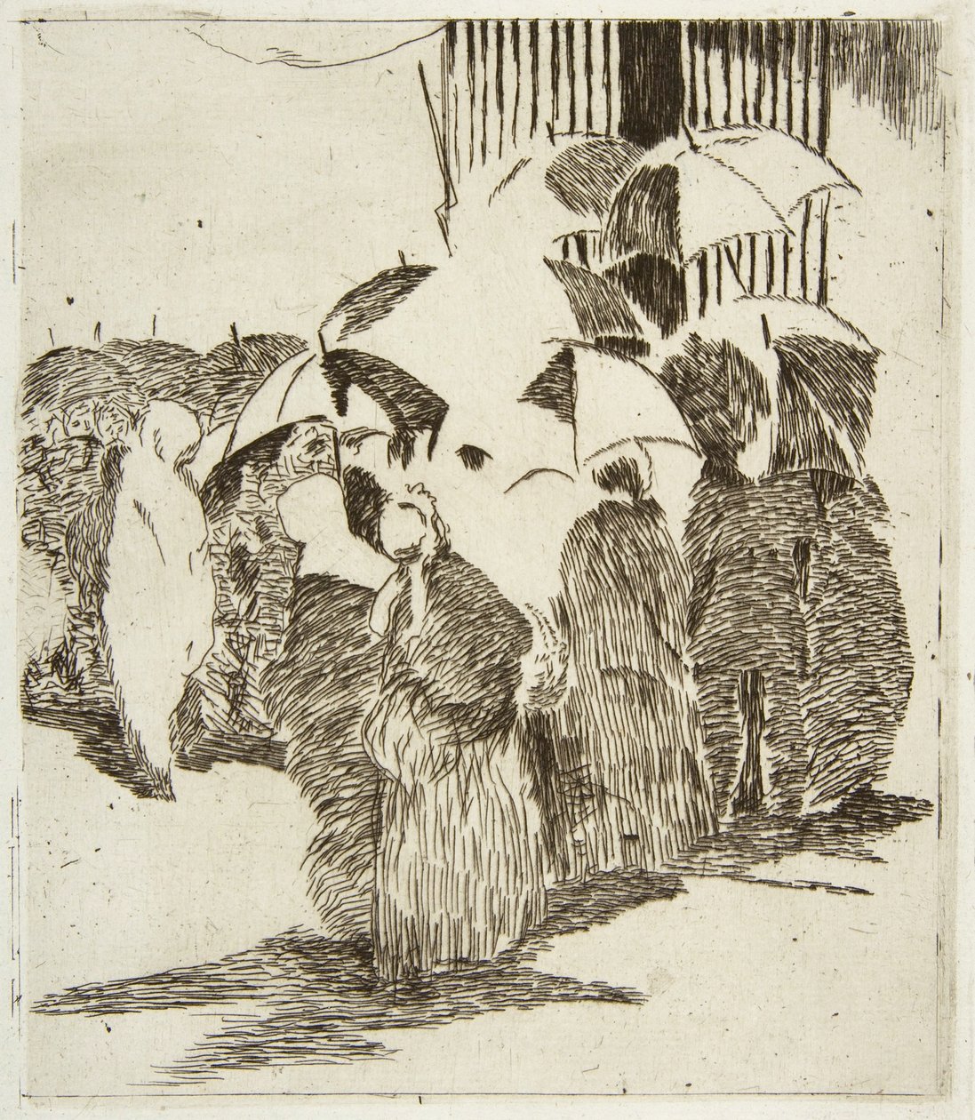 Schlange vor dem Metzgerladen von Édouard Manet