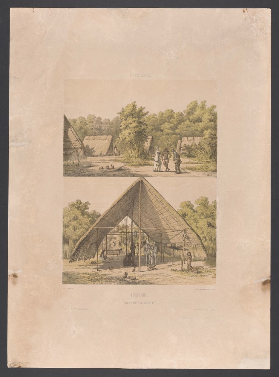 Arowakkenlager in Suriname von jonkheer Jacob Eduard van Heemskerck