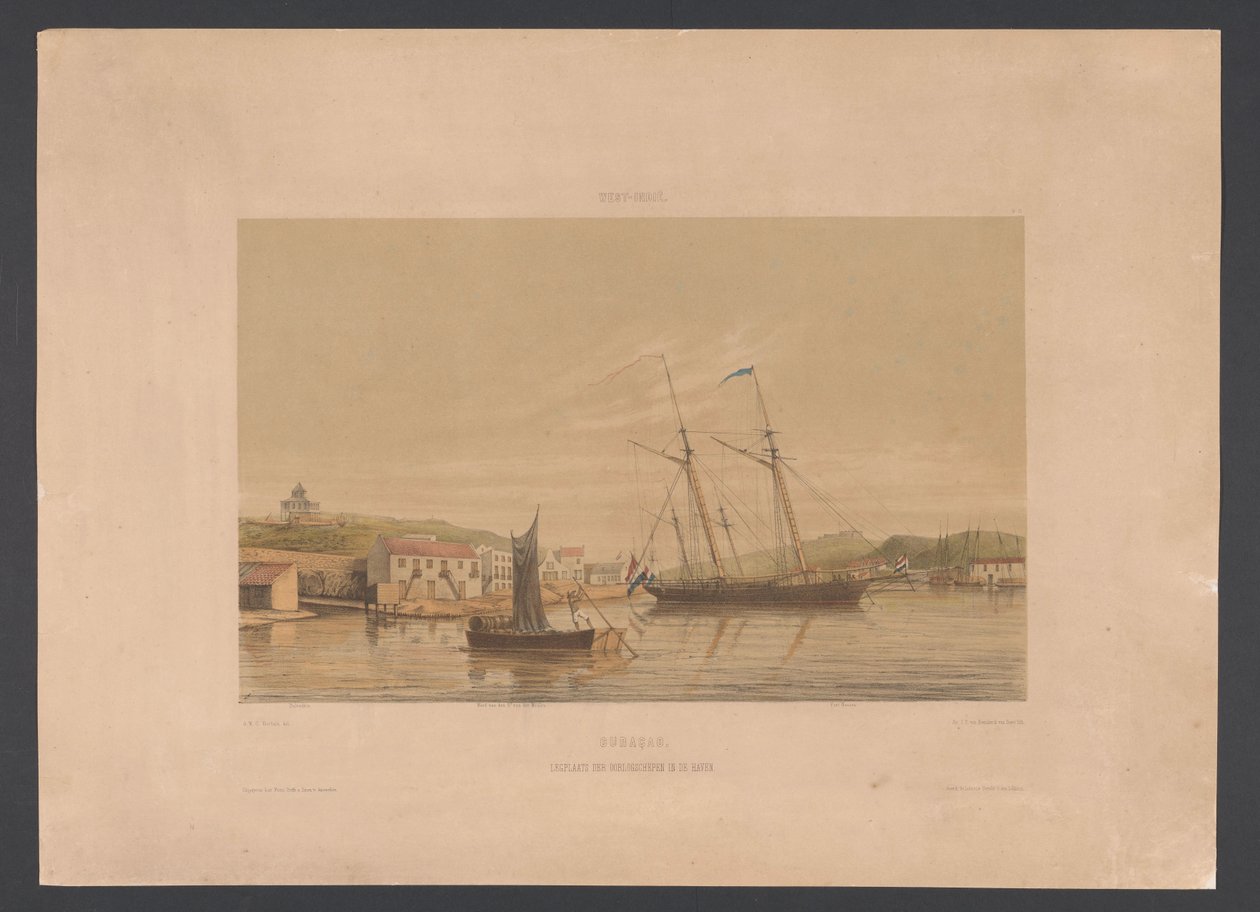 Hafen von Willemstad von jonkheer Jacob Eduard van Heemskerck
